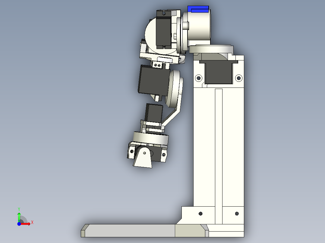 mg90s伺服机械臂前视图