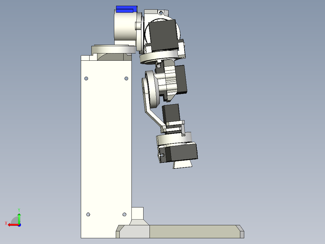 mg90s伺服机械臂后视图
