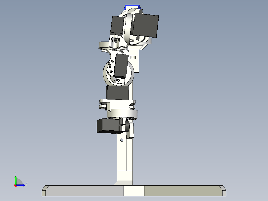 mg90s伺服机械臂左视图
