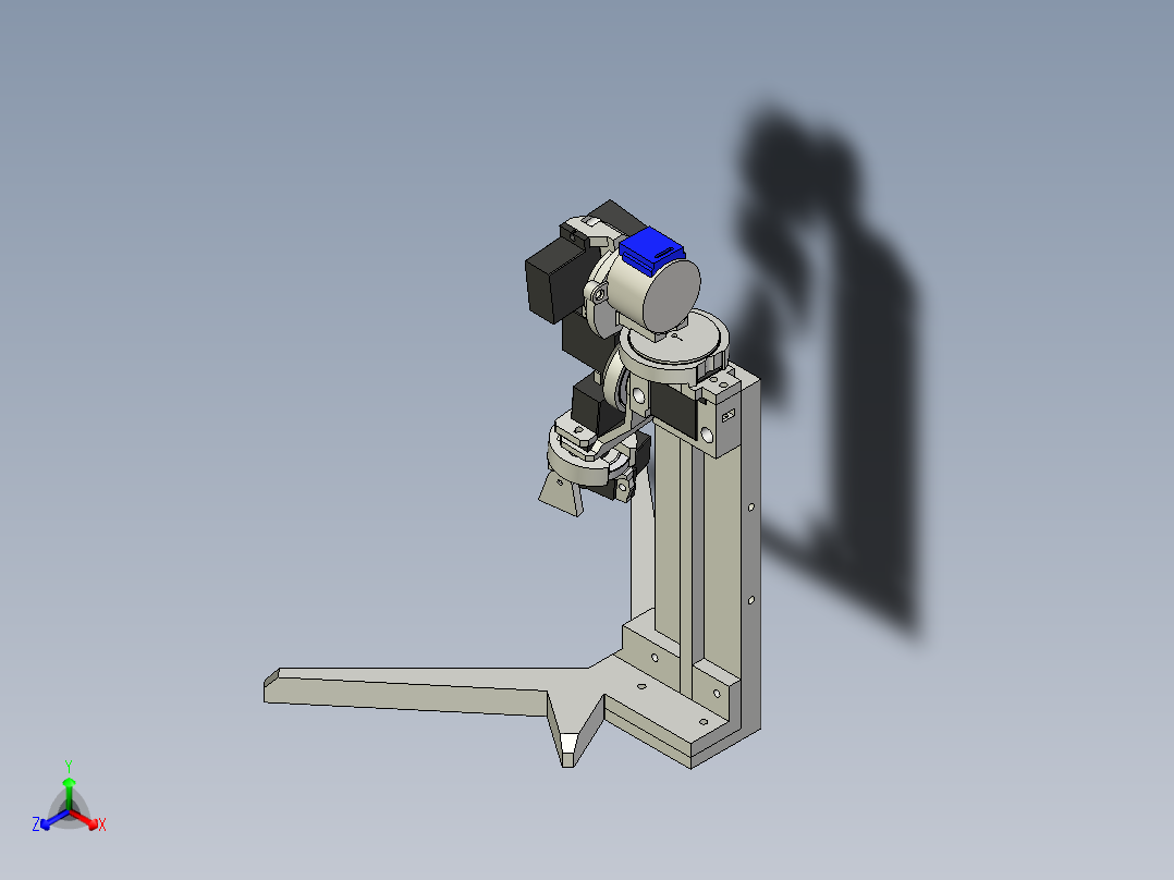 mg90s伺服机械臂正等轴测图
