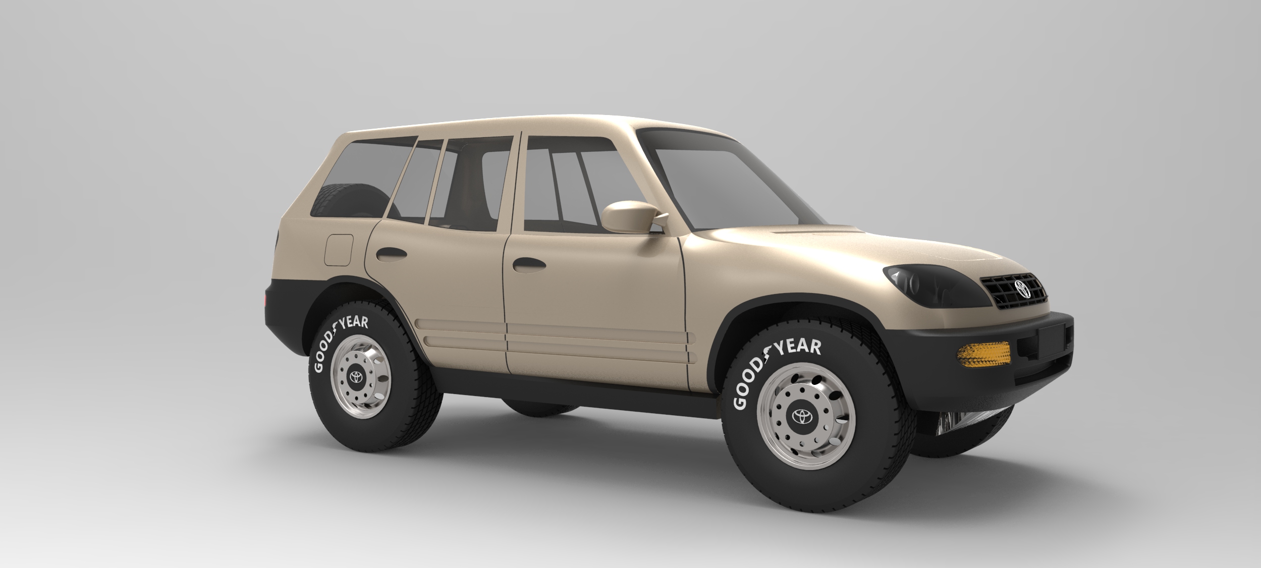 本田Toyota rav4休闲越野车模型3D图纸 SolidWorks2014设计