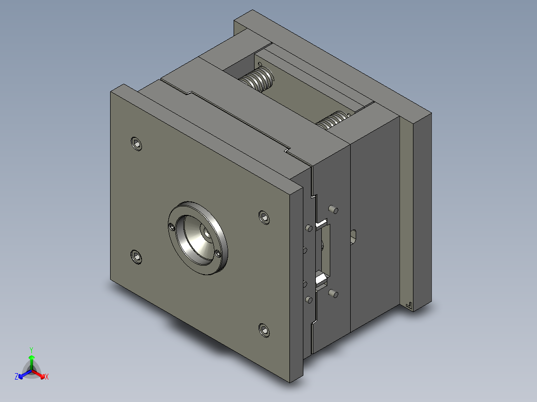 WY17-008 肛肠冲洗器转向阀模具主视图