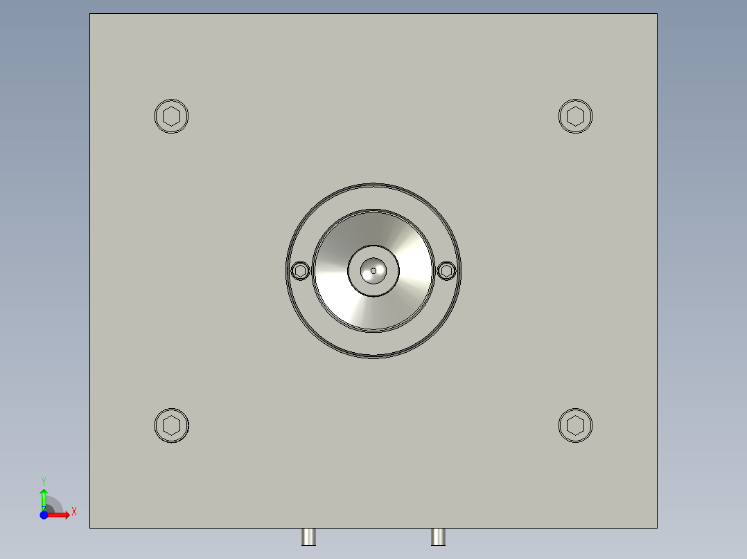 WY17-008 肛肠冲洗器转向阀模具前视图