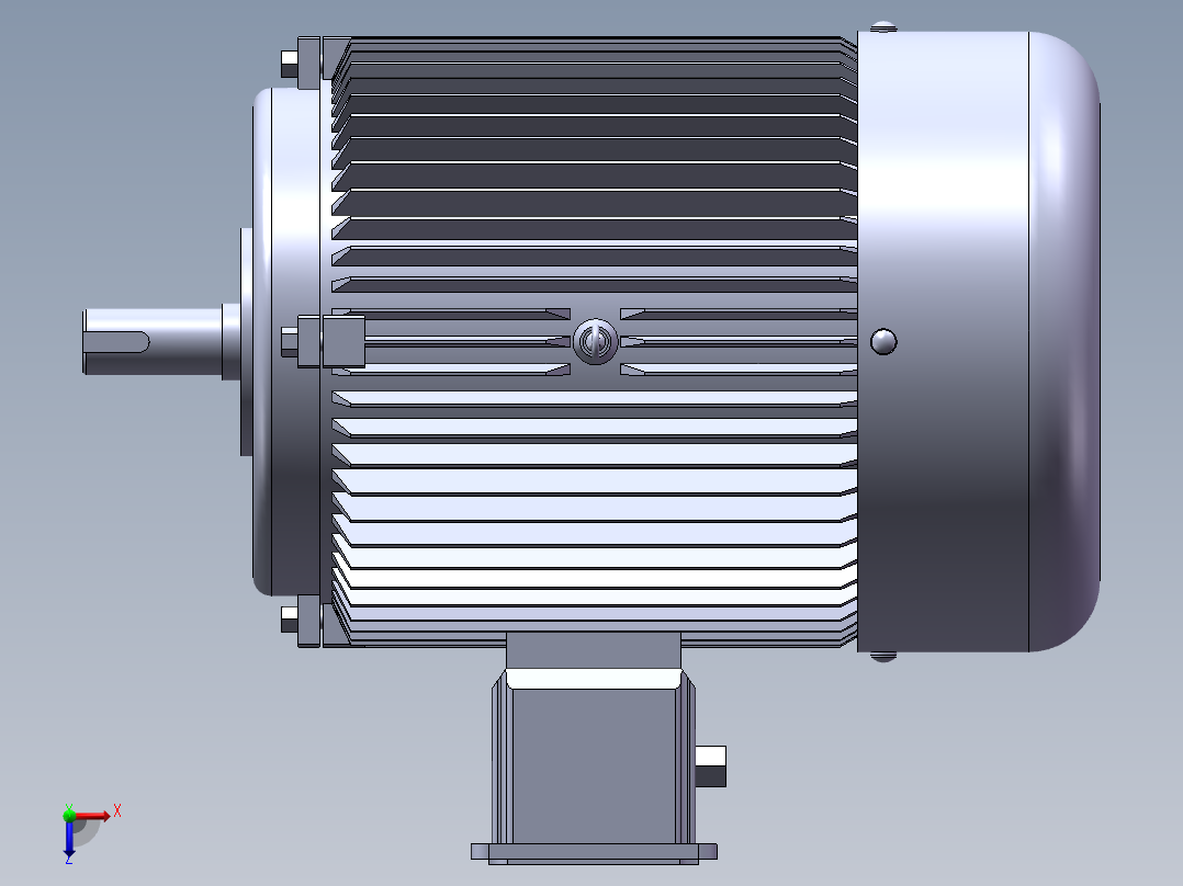 带底脚无凸缘电机 Y802-2俯视图