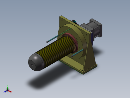 组装套杆组件正等轴测缩略图