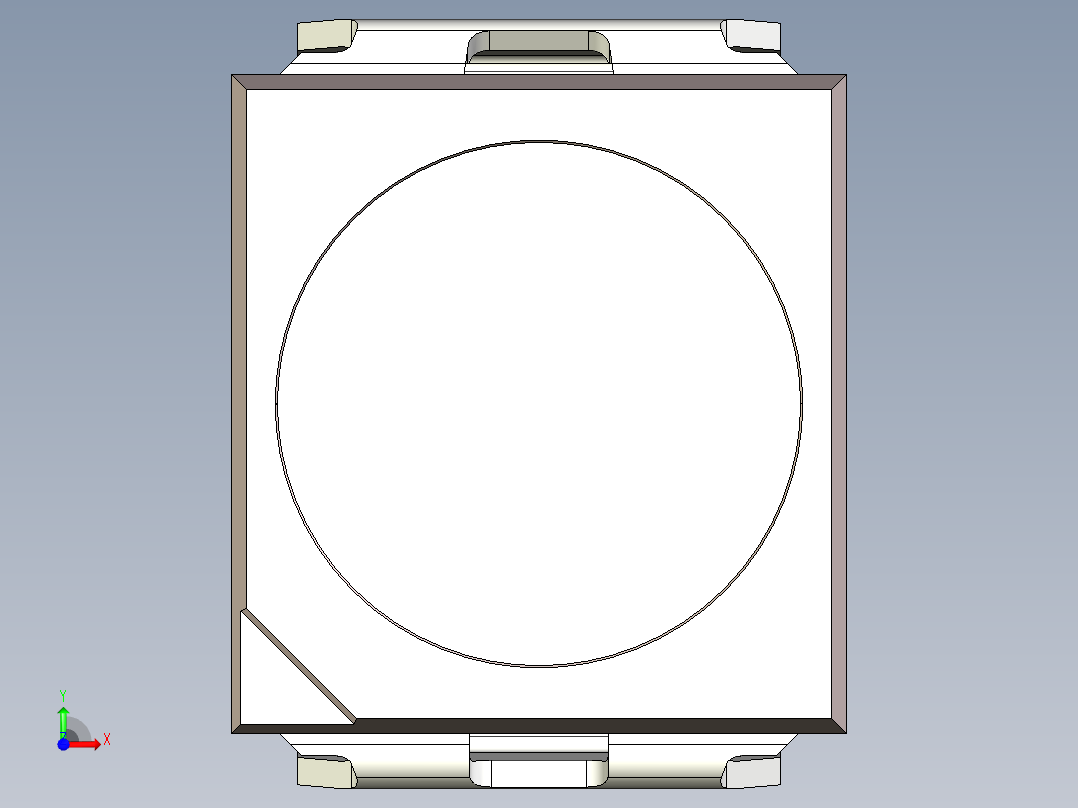 LED贴片，封装PLCC 2引脚。尺寸为3毫米x 3,5mm毫米x 1.65毫米前视图