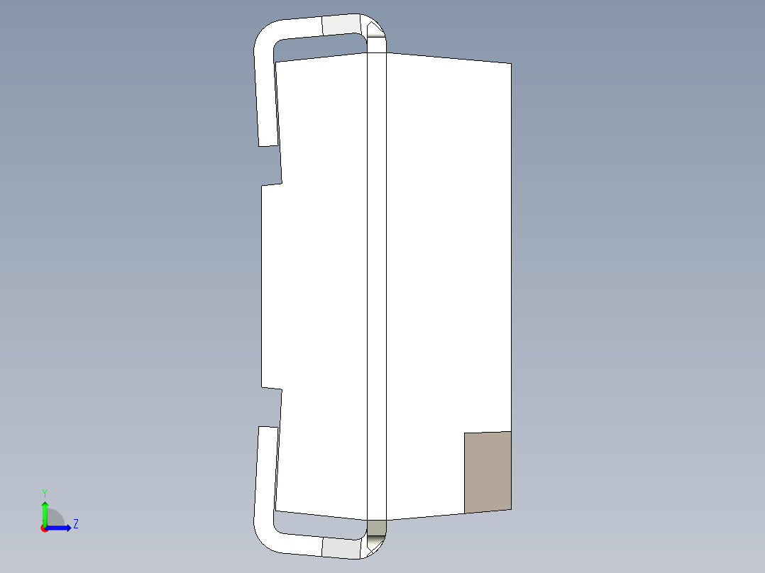 LED贴片，封装PLCC 2引脚。尺寸为3毫米x 3,5mm毫米x 1.65毫米左视图