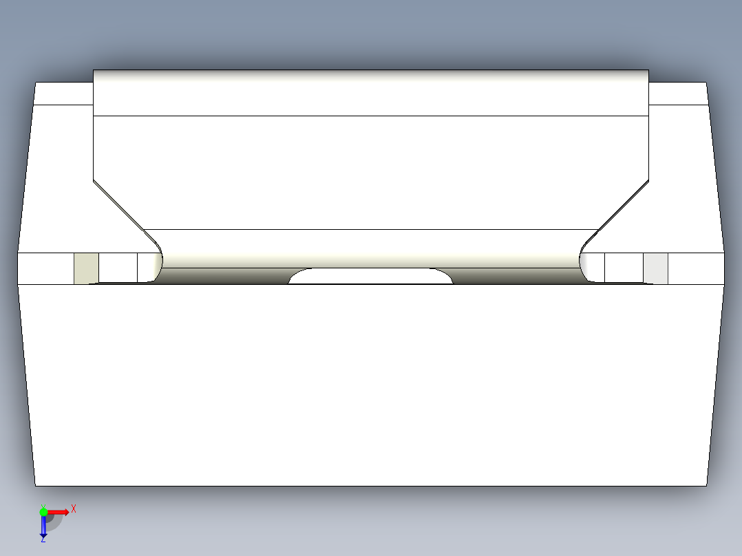 LED贴片，封装PLCC 2引脚。尺寸为3毫米x 3,5mm毫米x 1.65毫米俯视图