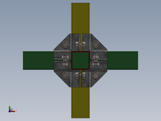 方管连接固定2前视缩略图