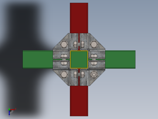 方管连接固定2俯视缩略图