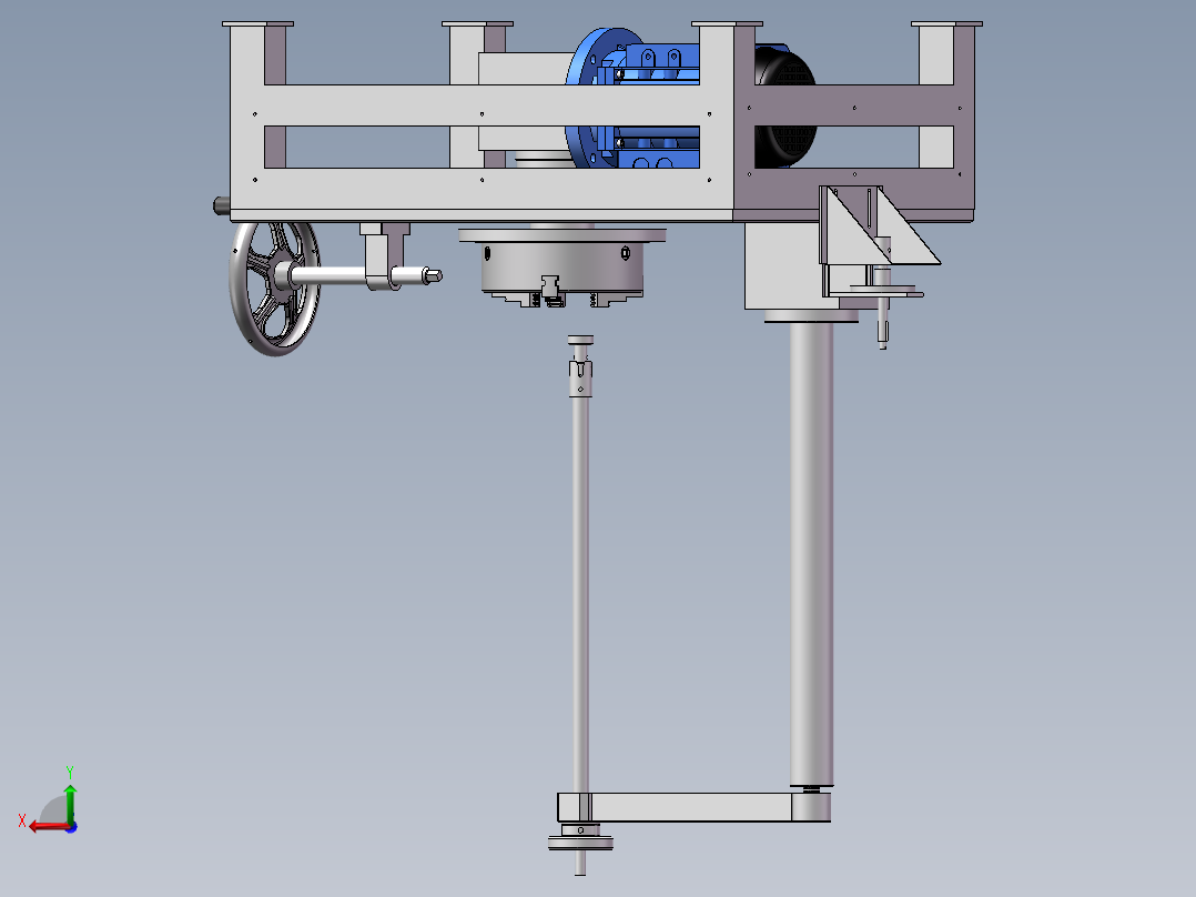 三维阀座研磨机后视图