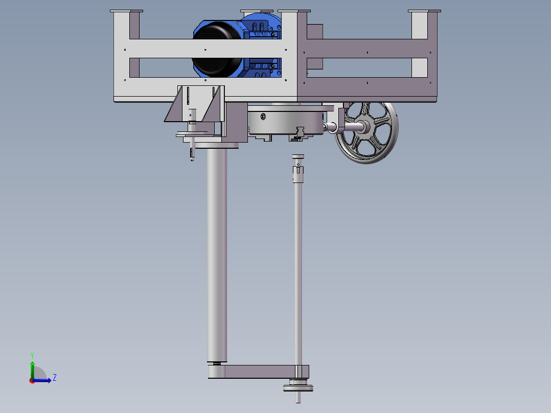 三维阀座研磨机左视图