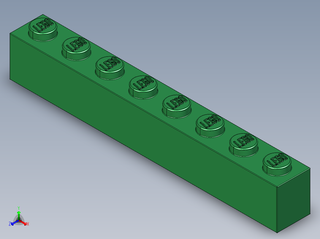 乐高套装 4421基本积木-4143953 - 3008 Dark Green Brick 1 x 8.STEP
