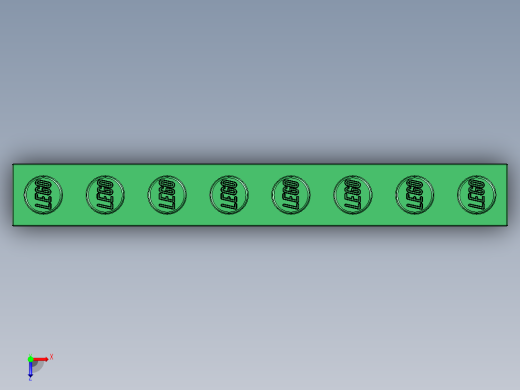 乐高套装 4421基本积木-4143953 - 3008 Dark Green Brick 1 x 8.STEP俯视缩略图