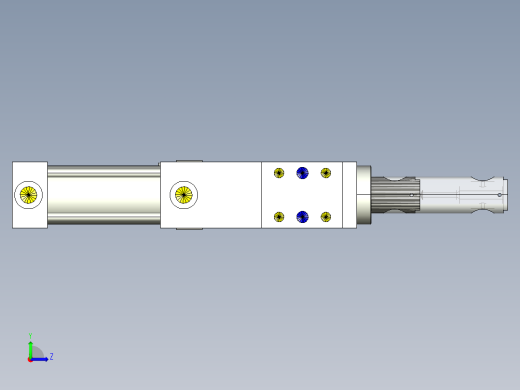 德克斯TUNKERS气缸数模SZK_63_1_R12_T12_TUENKERS左视缩略图