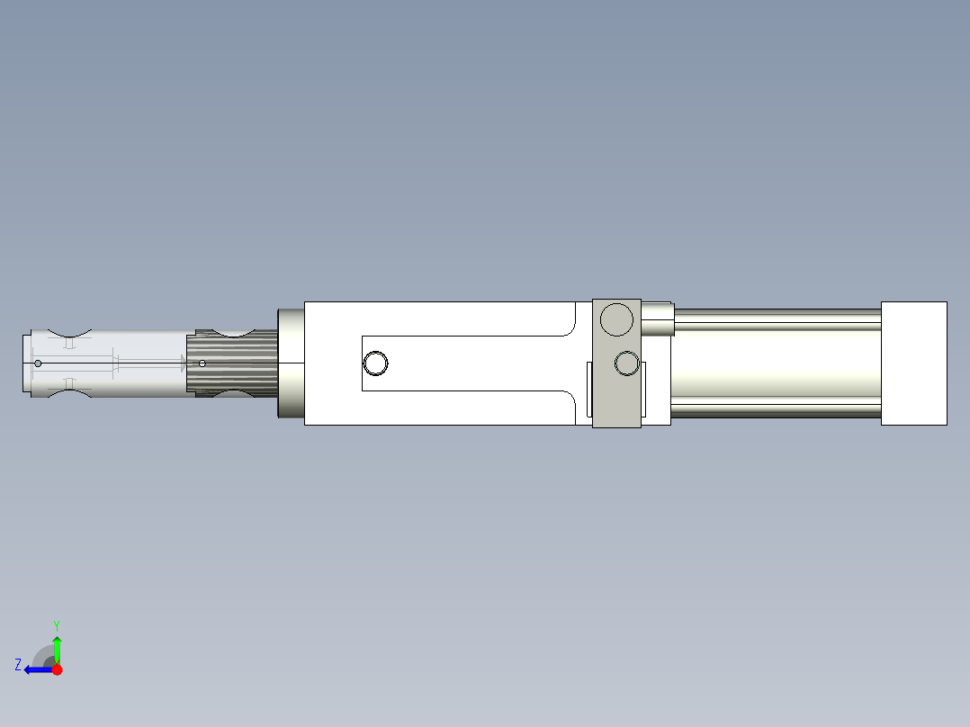德克斯TUNKERS气缸数模SZK_63_1_R12_T12_TUENKERS右视图