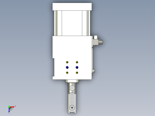 德克斯TUNKERS气缸数模SZK_63_1_R12_T12_TUENKERS俯视缩略图
