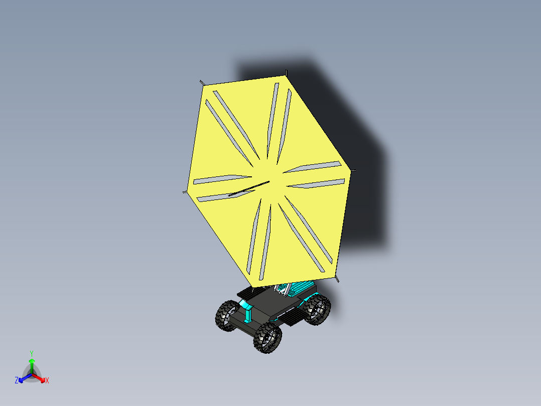 Dr. Rover Lunar Torch月球车正等轴测图