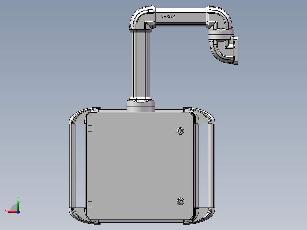 向下墙座+转角+箱体连接器+控制箱后视图