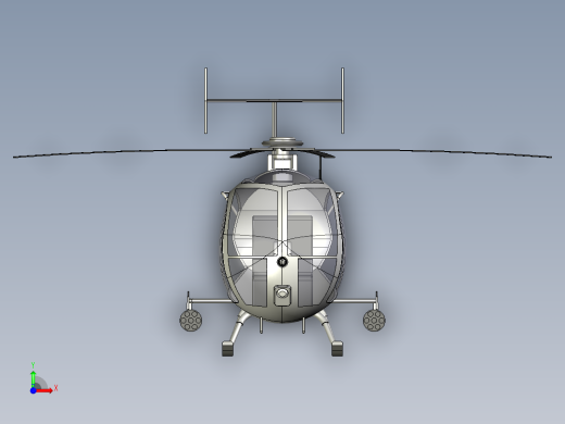 简易小鸟直升机前视缩略图