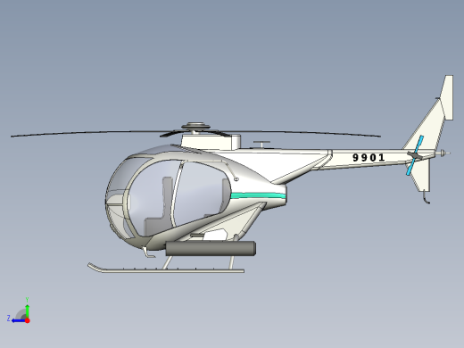 简易小鸟直升机右视缩略图