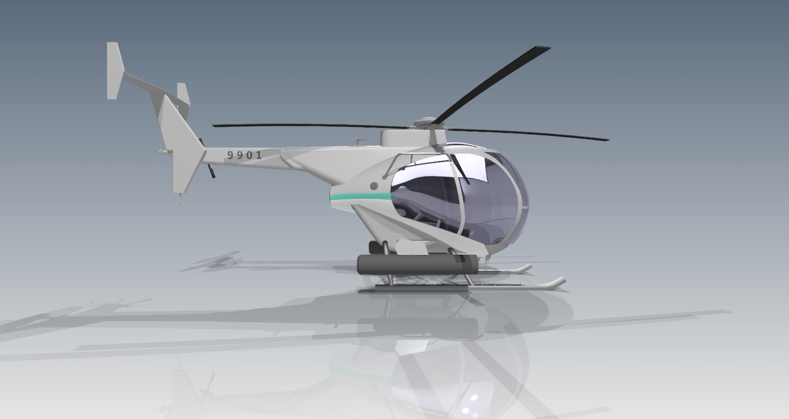 简易小鸟直升机