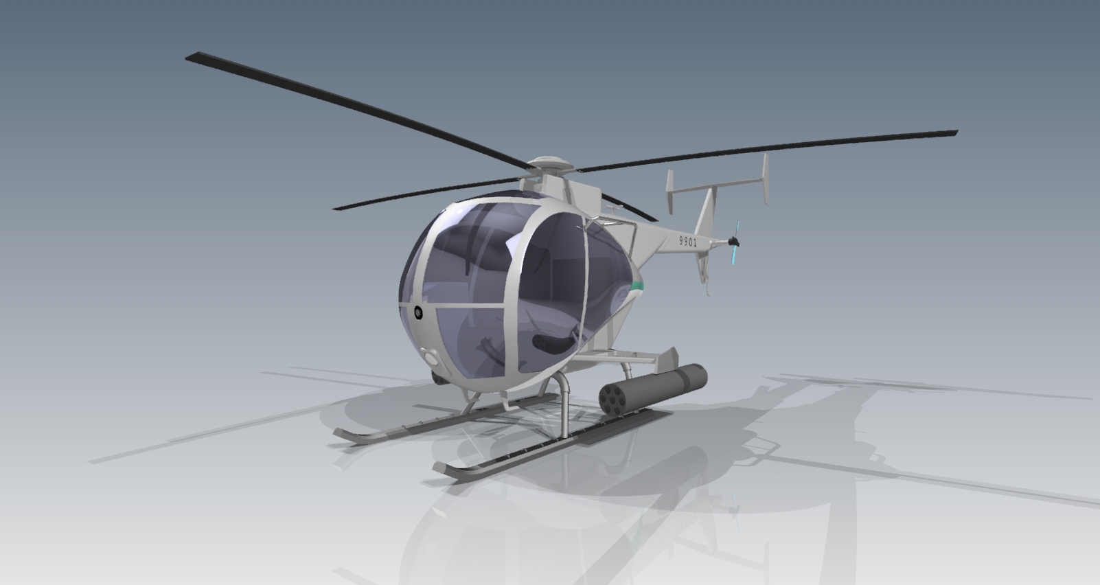 简易小鸟直升机