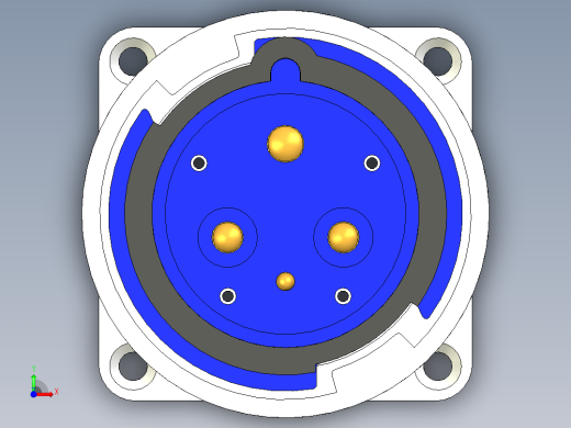 连接器Metaltex TLL63632前视缩略图
