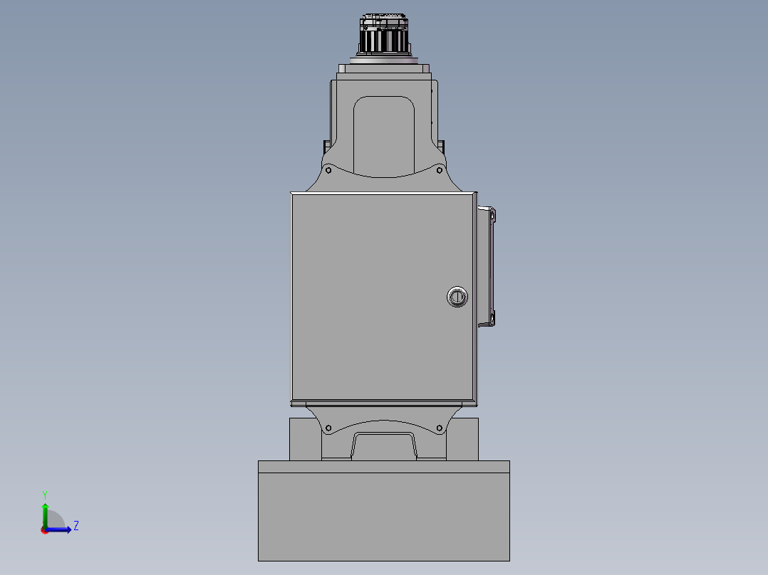 组合钻床一输入四输出减速机左视图