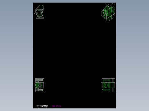 梢型鉸鏈(B)PLH-2D多系列多零件图纸模型