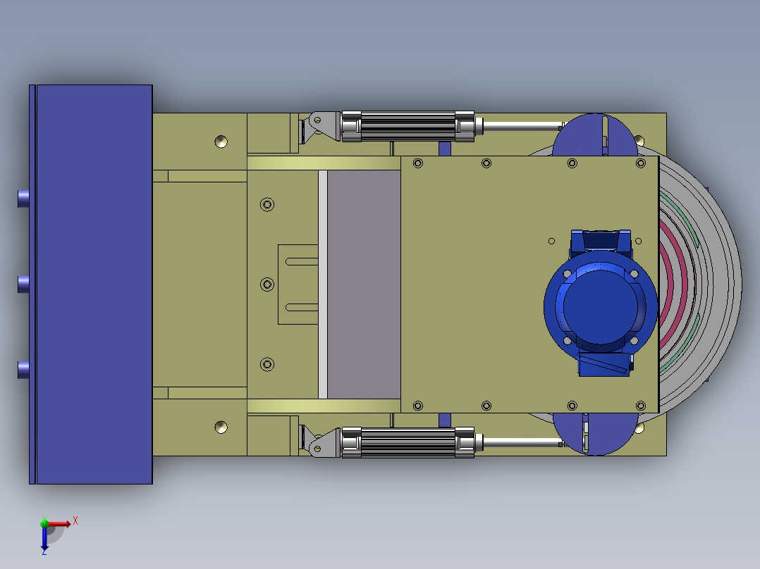 制药工业压片机sw20俯视图