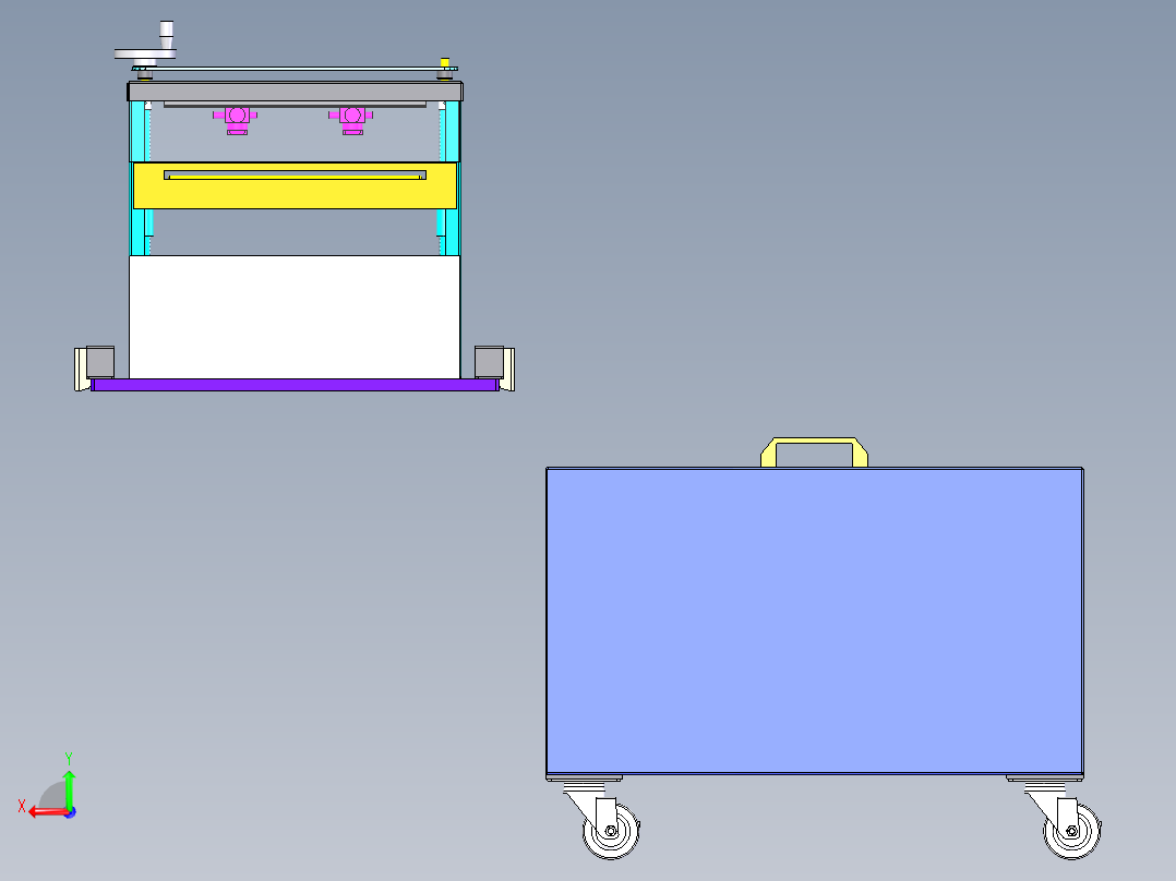 冲压薄板材喷油装置sw18可编辑后视图