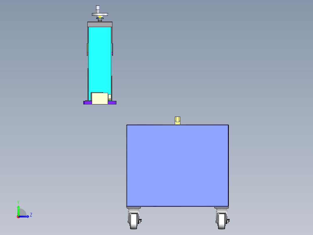 冲压薄板材喷油装置sw18可编辑左视图