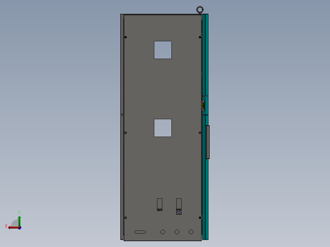 ps电脑pc柜后视图