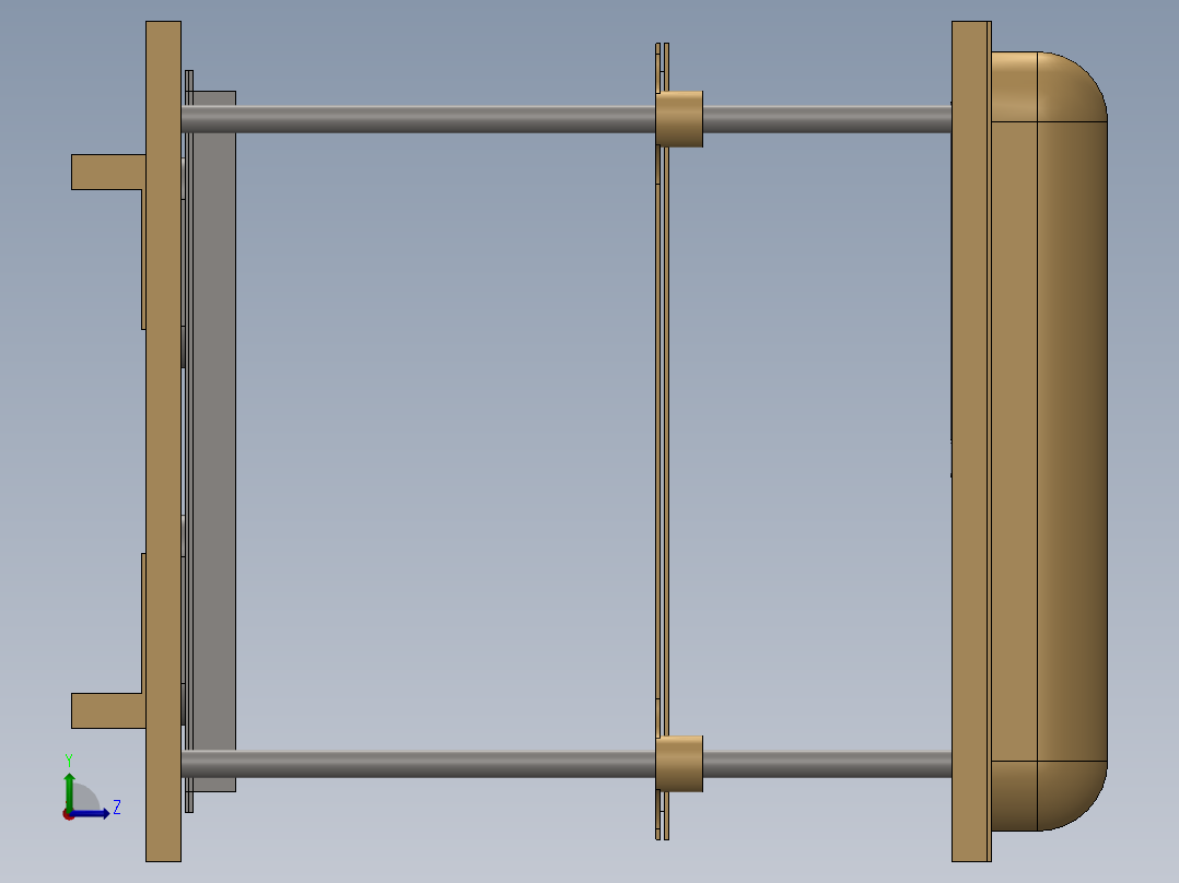 真空成型机左视图