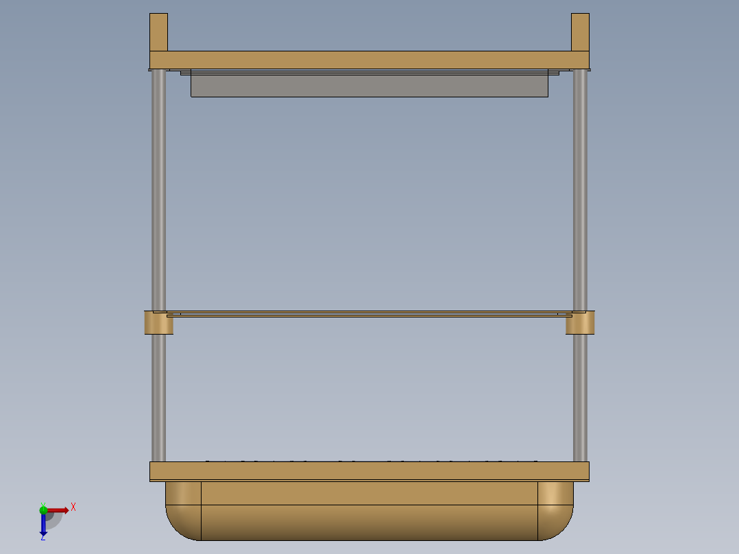 真空成型机俯视图