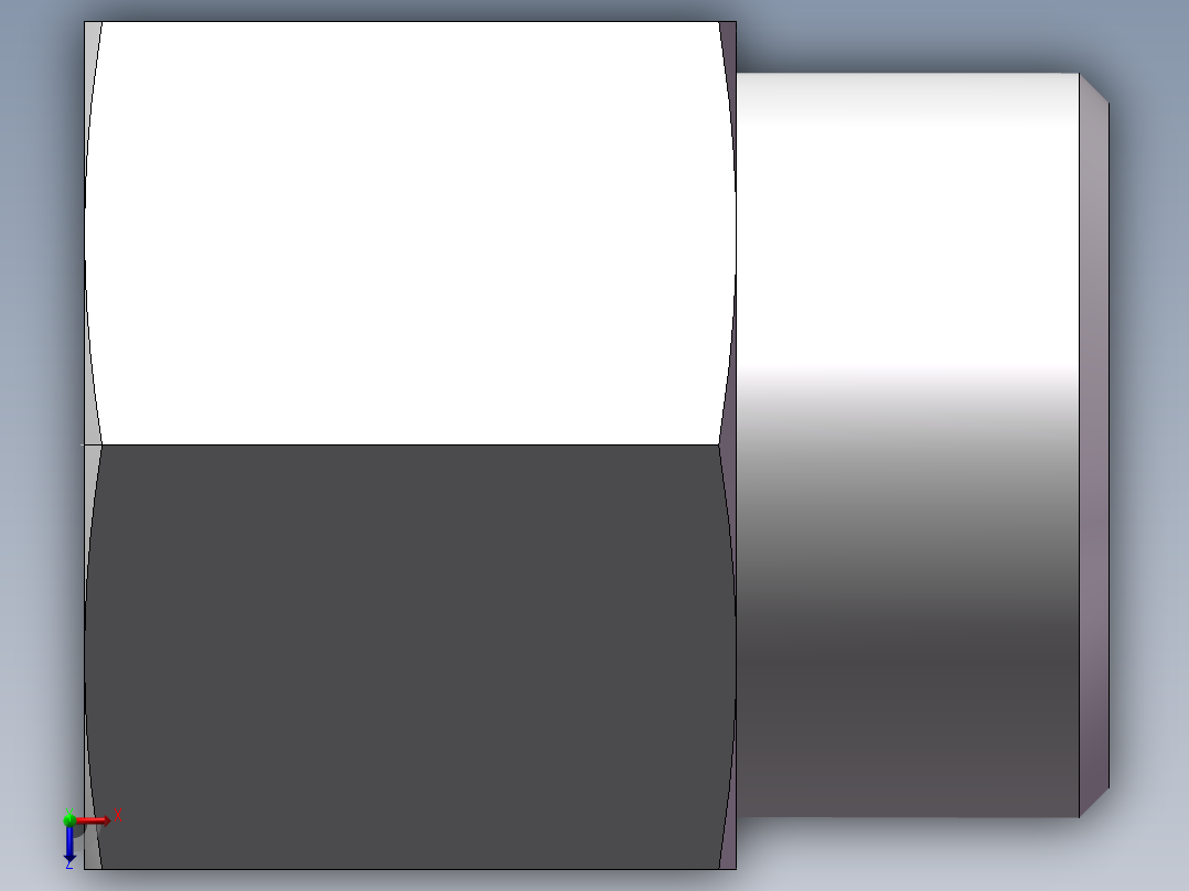 直通内螺纹接头、5DB-36-16俯视图