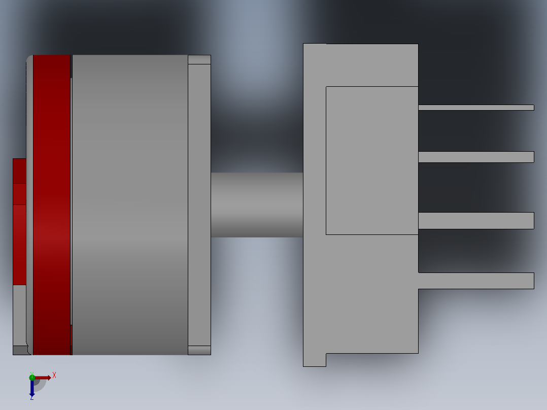 凸轮开关 天逸 LW42B25-1016-LF-101俯视图