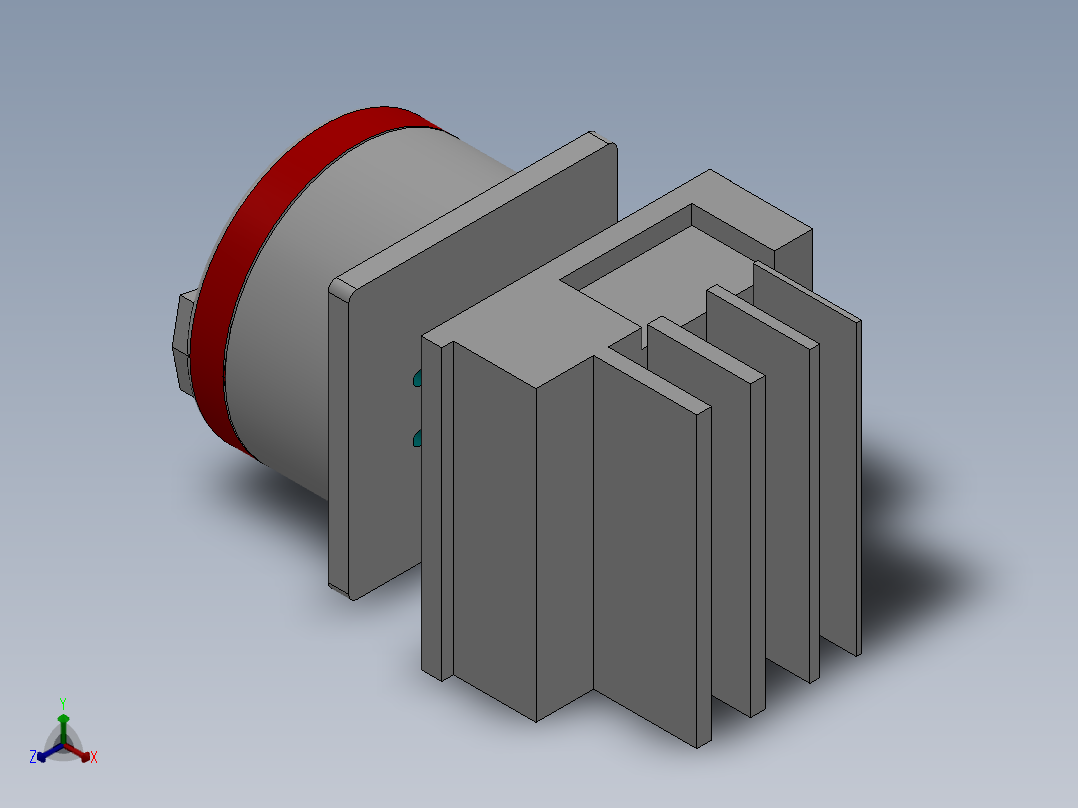 凸轮开关 天逸 LW42B25-1016-LF-101正等轴测图