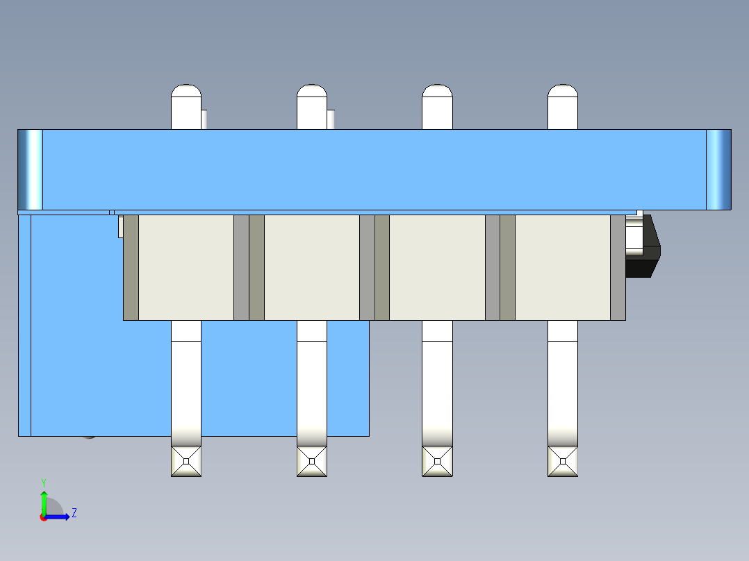 电路板、主板(315)左视图