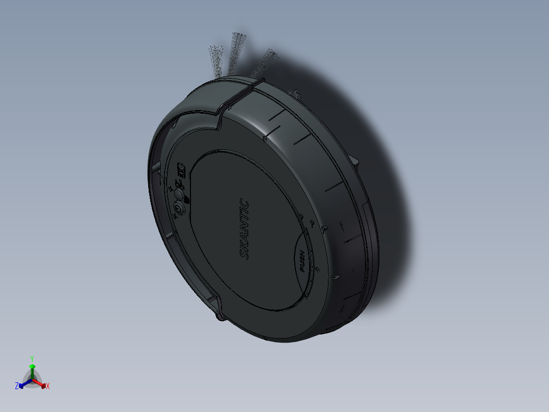 吸尘器(7)正等轴测图