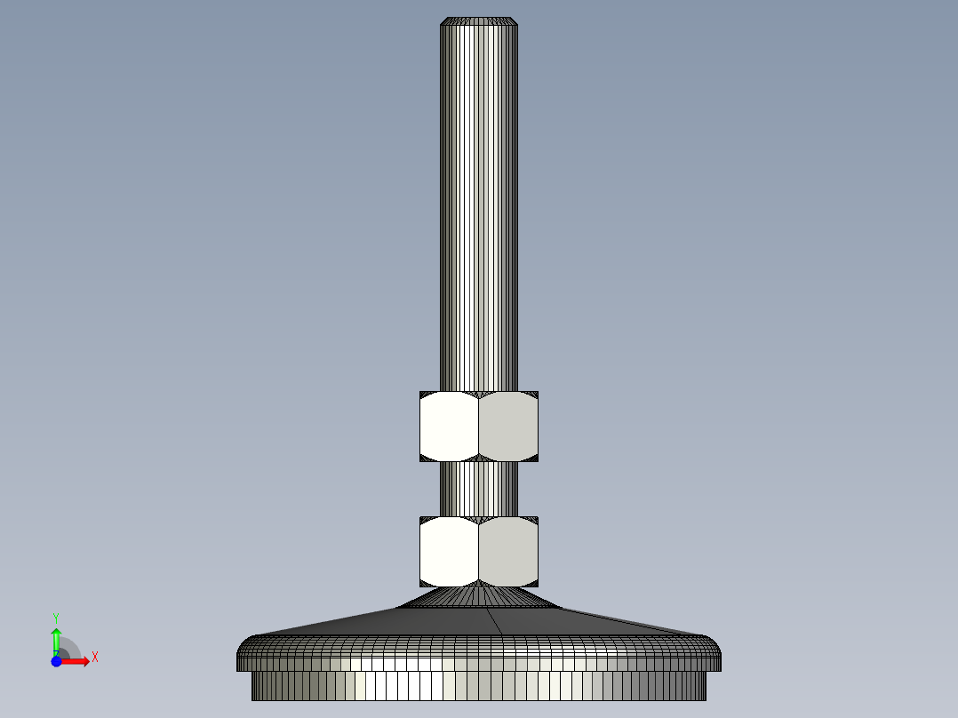 脚杯、脚垫前视图