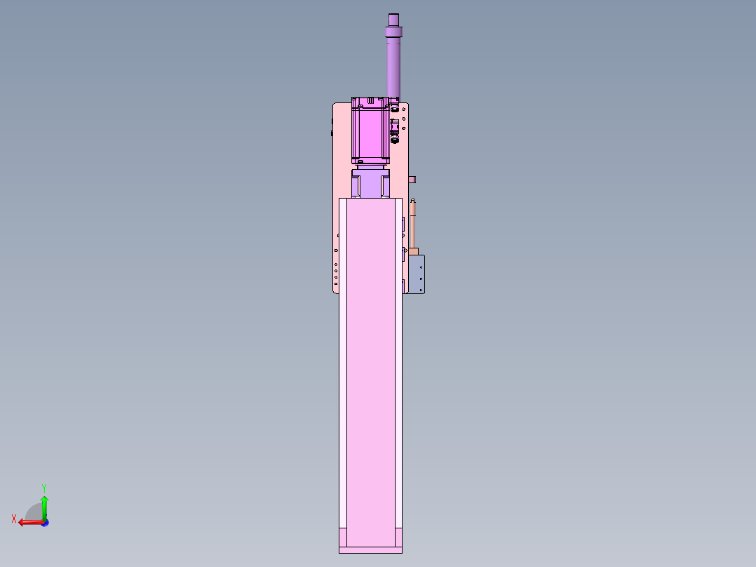 伺服电批锁附机构后视图