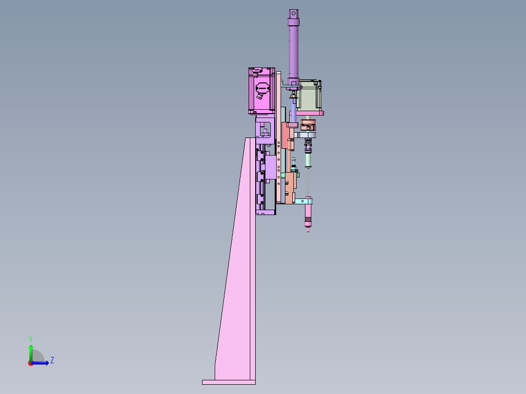 伺服电批锁附机构左视图