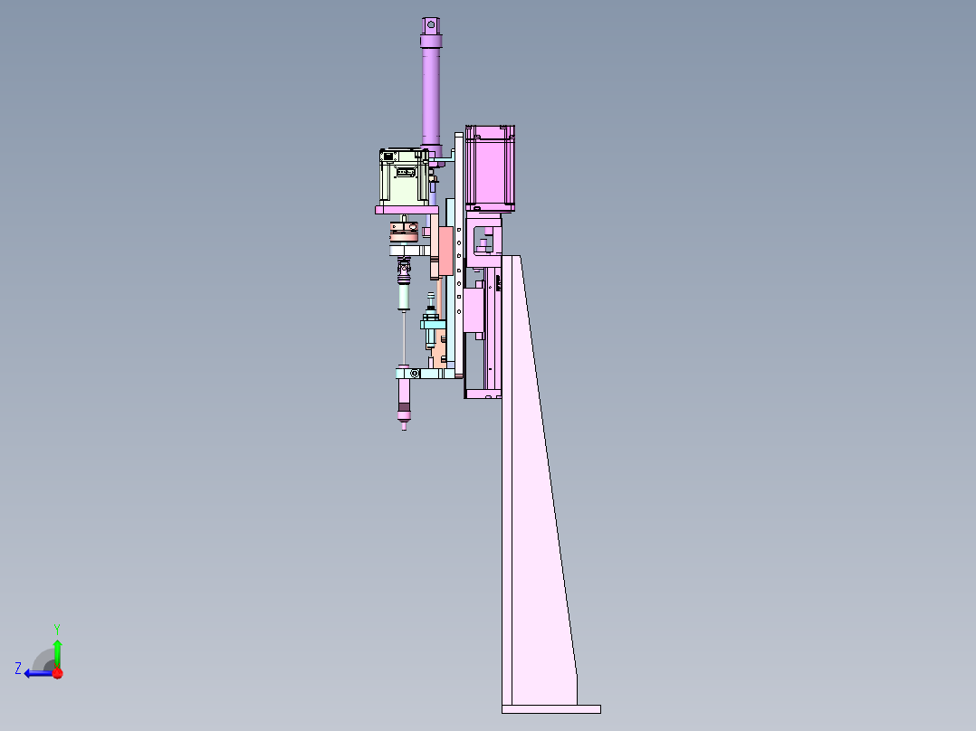 伺服电批锁附机构右视图