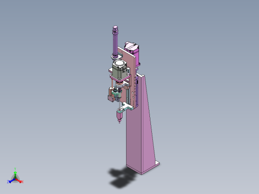 伺服电批锁附机构正等轴测缩略图
