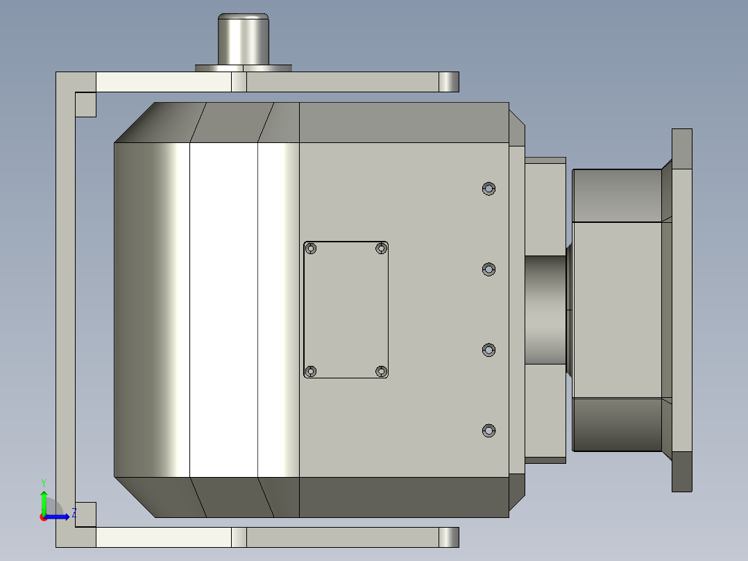 SP2520云台左视图
