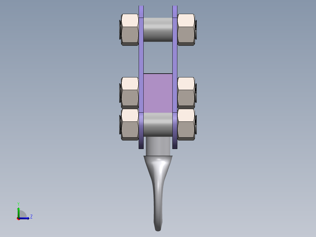 一种挂钩左视图