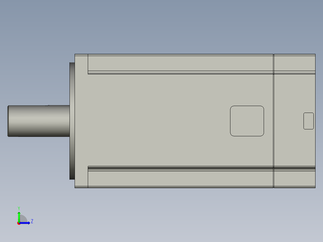 三菱HF-KE73JK伺服电机-MT750B左视图