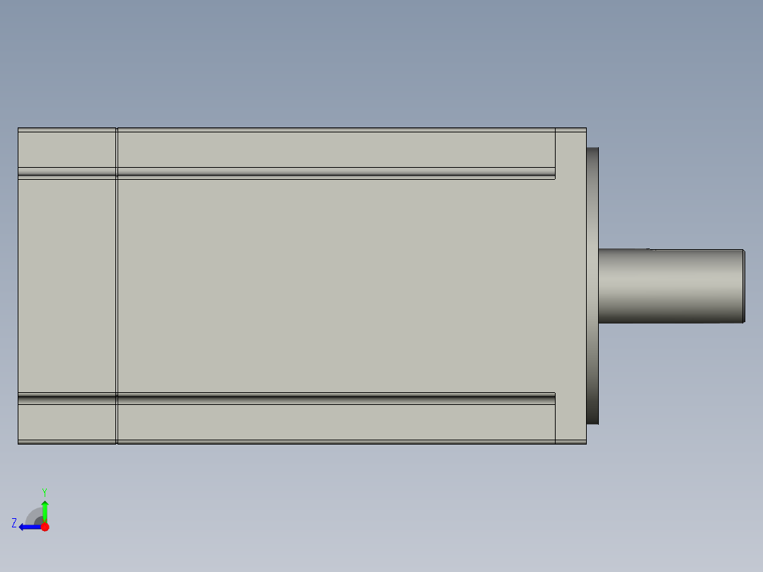 三菱HF-KE73JK伺服电机-MT750B右视图